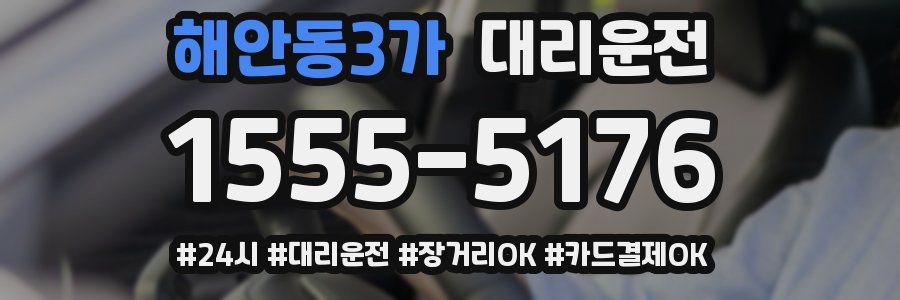 해안동3가 대리운전