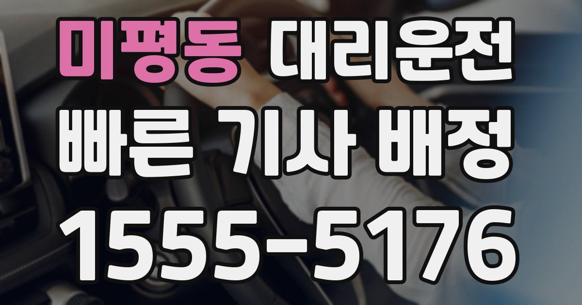 일일대리기사