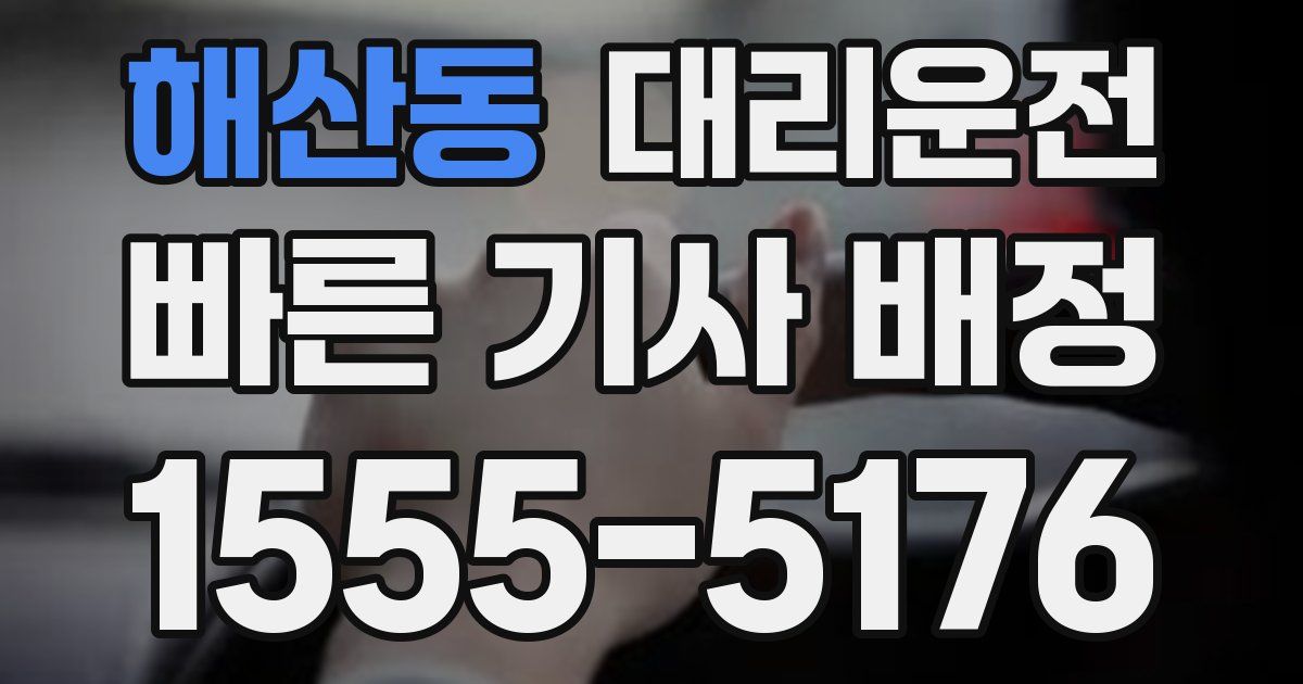 일일대리기사
