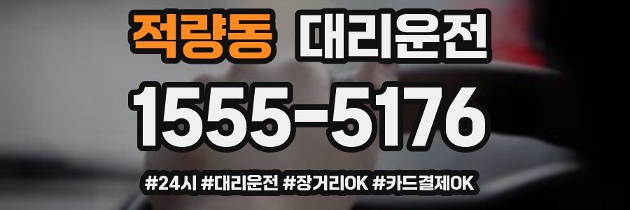 적량동 대리운전