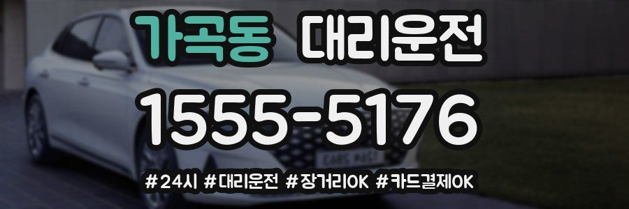 가곡동 대리운전