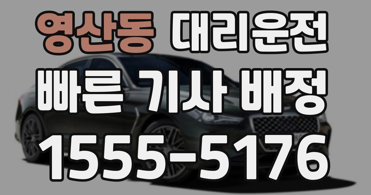 일일대리기사