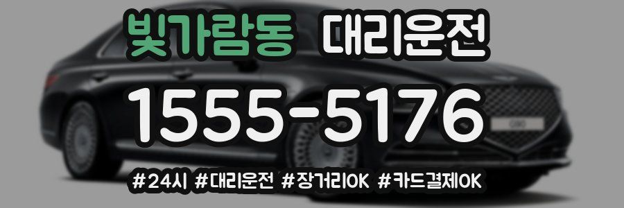 빛가람동 대리운전