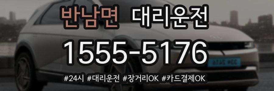 반남면 대리운전