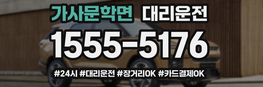 가사문학면 대리운전