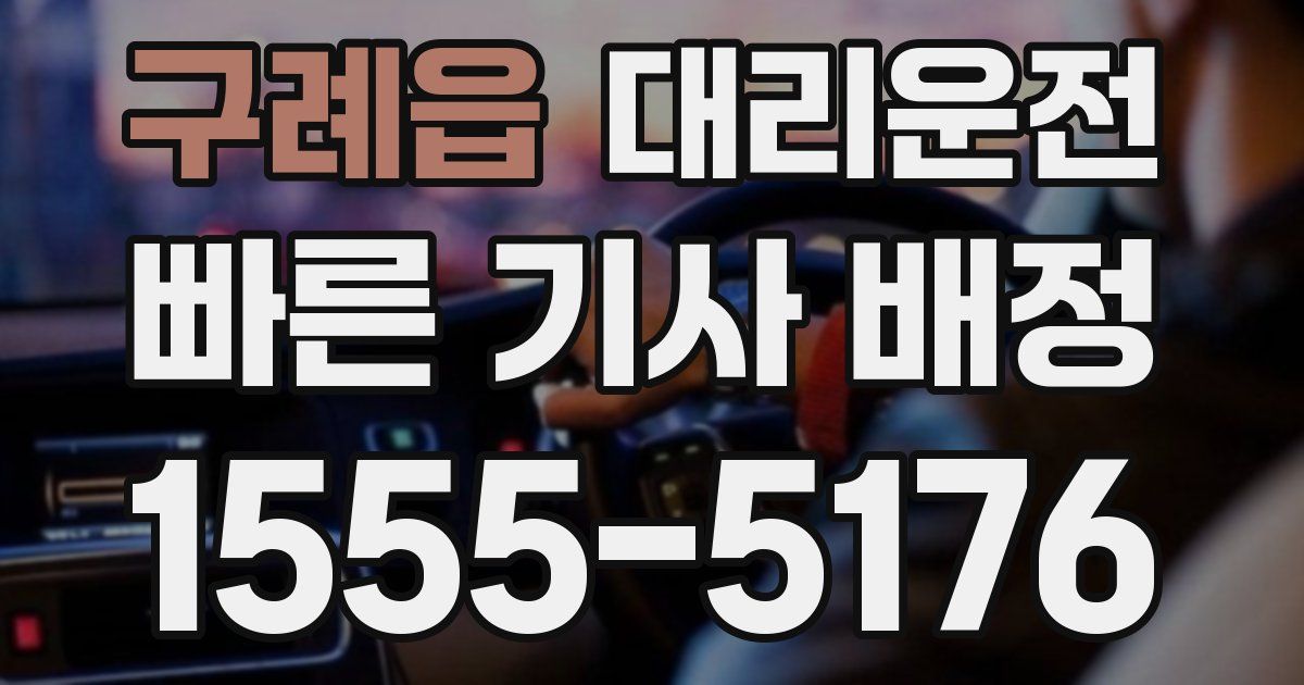 일일대리기사