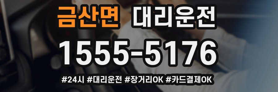 금산면 대리운전