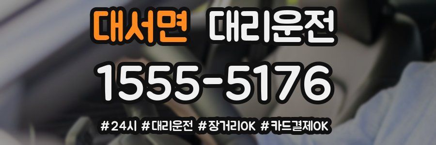 대서면 대리운전