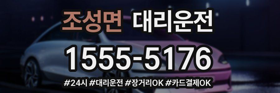 조성면 대리운전
