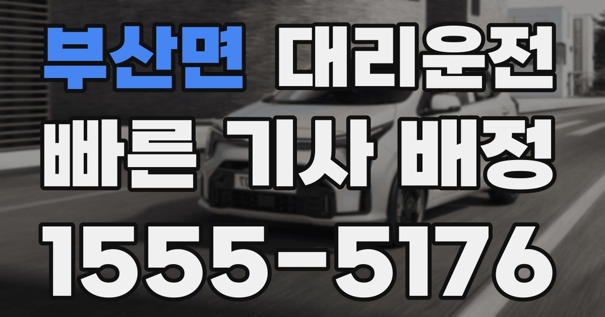 일일대리기사