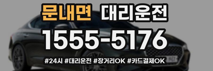 문내면 대리운전