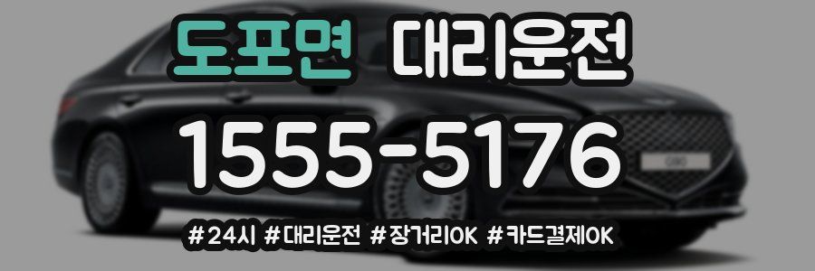 도포면 대리운전