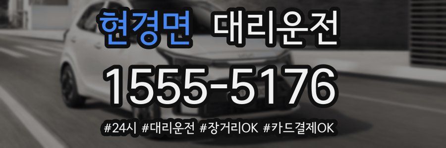 현경면 대리운전