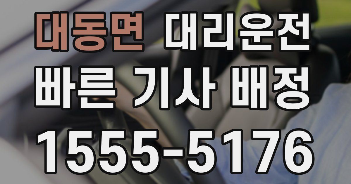 일일대리기사