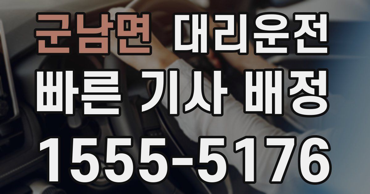 일일대리기사