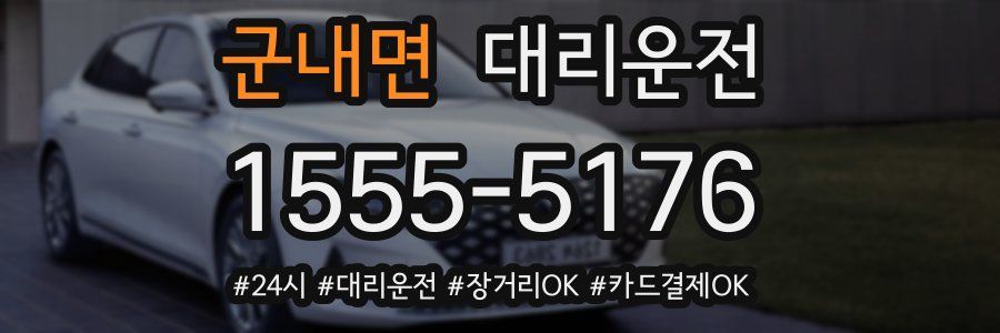 군내면 대리운전