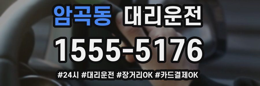 암곡동 대리운전