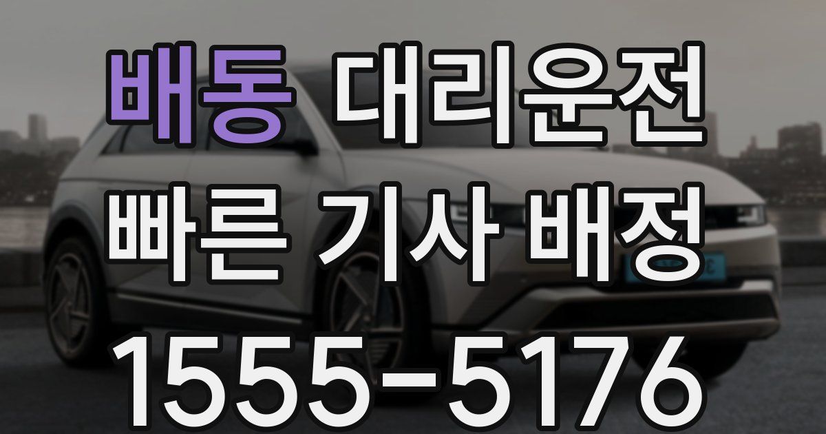 일일대리기사
