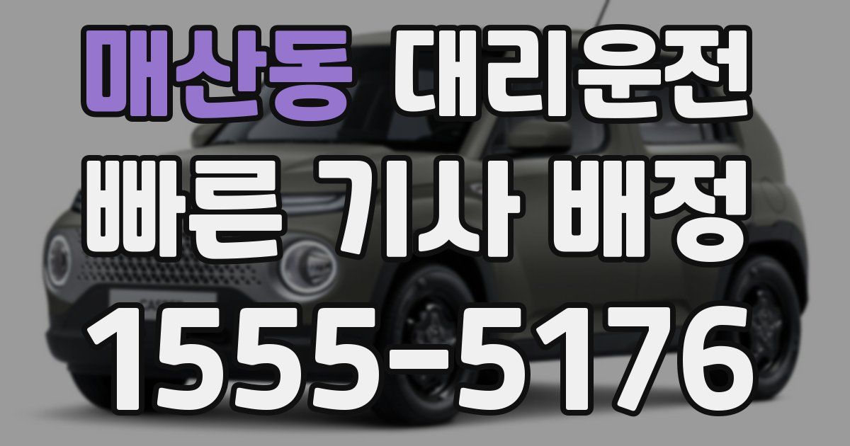 일일대리기사