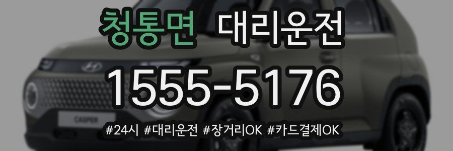 청통면 대리운전