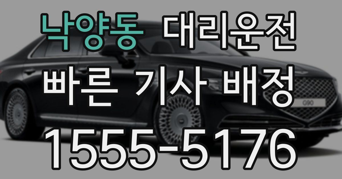 일일대리기사
