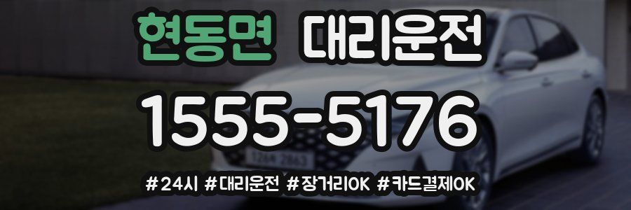 현동면 대리운전