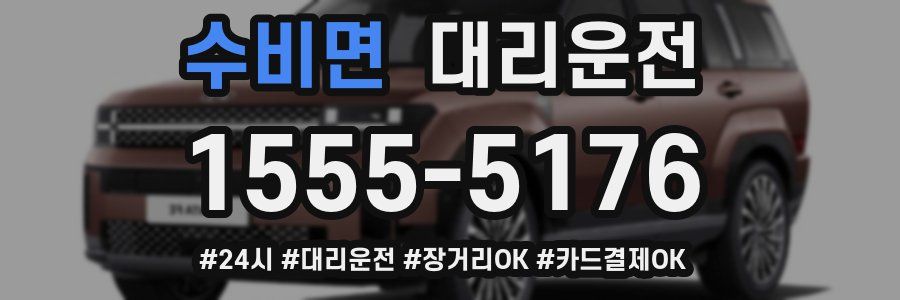 수비면 대리운전