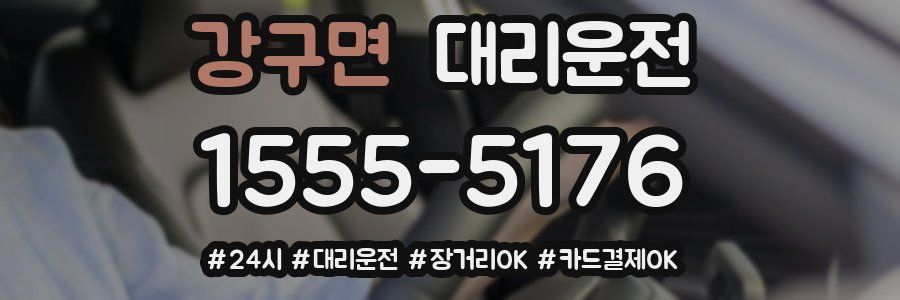 강구면 대리운전
