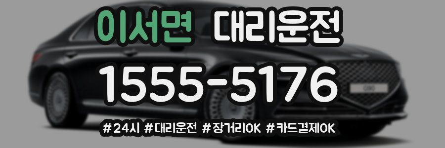 이서면 대리운전