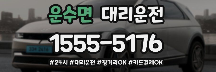 운수면 대리운전