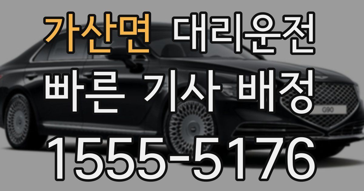 일일대리기사