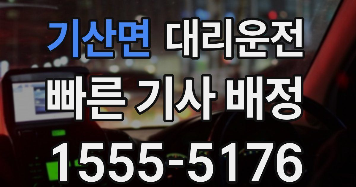 일일대리기사