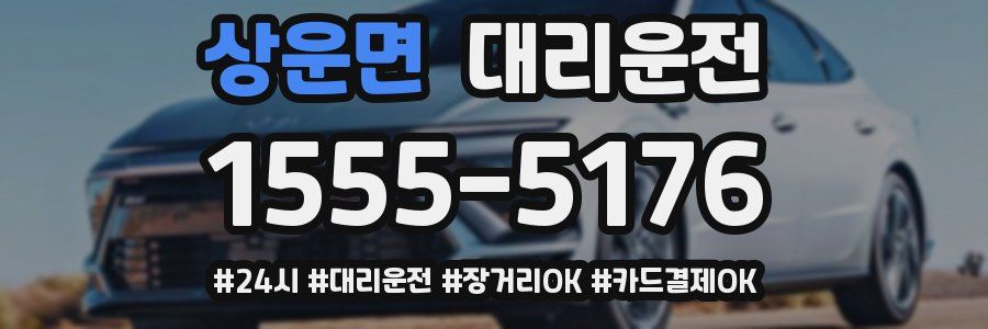 상운면 대리운전