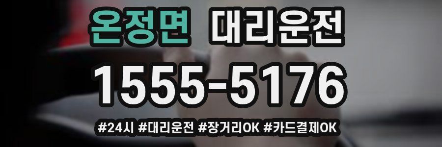 온정면 대리운전