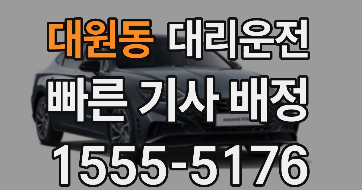 일일대리기사