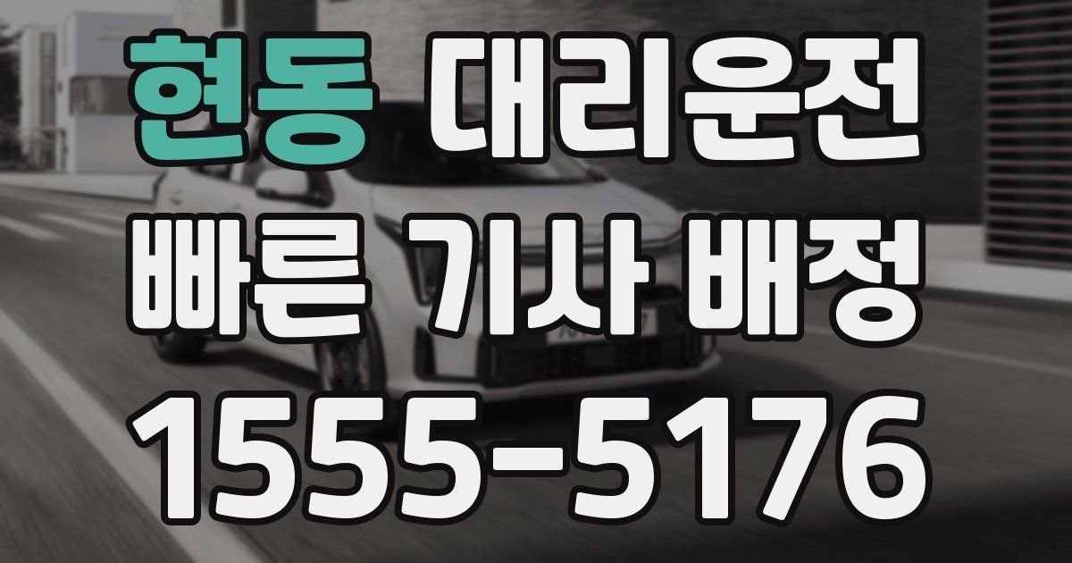 일일대리기사