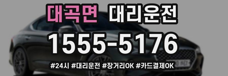 대곡면 대리운전