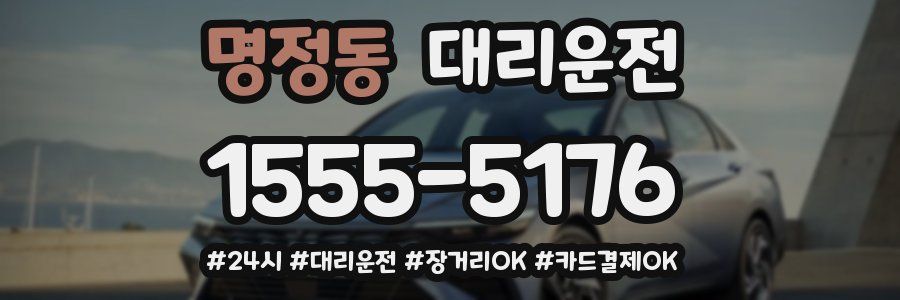 명정동 대리운전