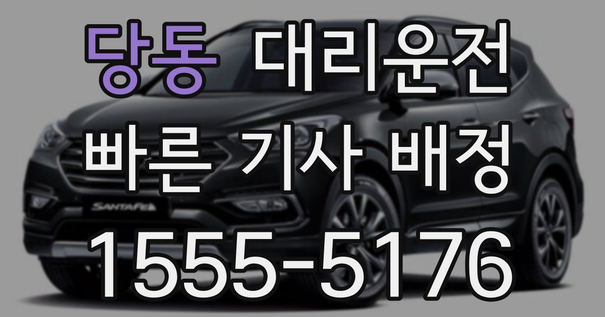 일일대리기사