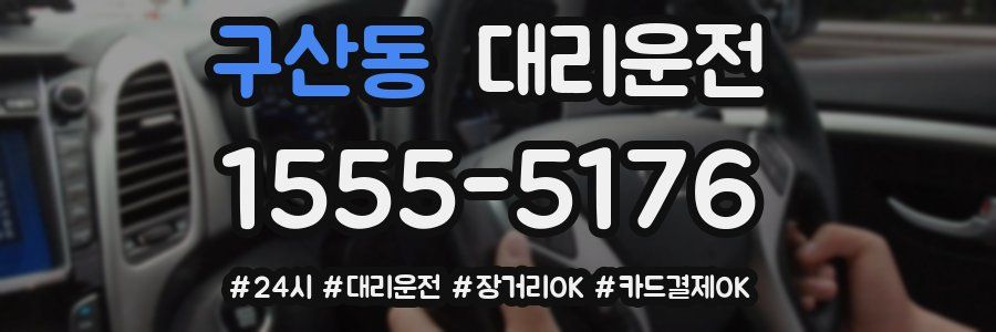 구산동 대리운전