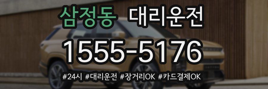 삼정동 대리운전