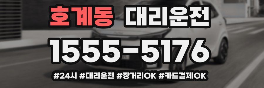 호계동 대리운전