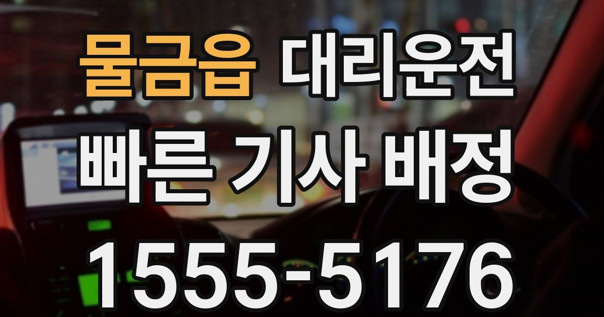 일일대리기사