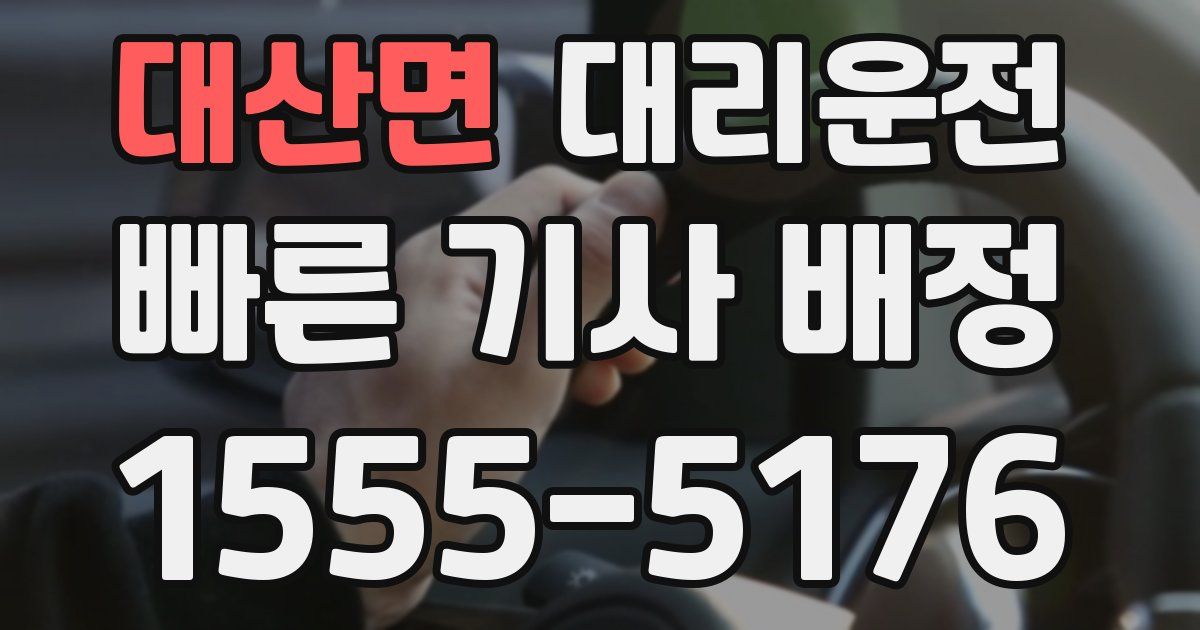 일일대리기사