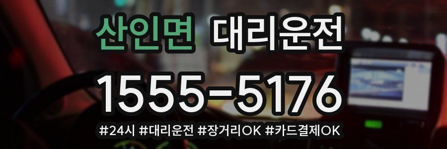 산인면 대리운전