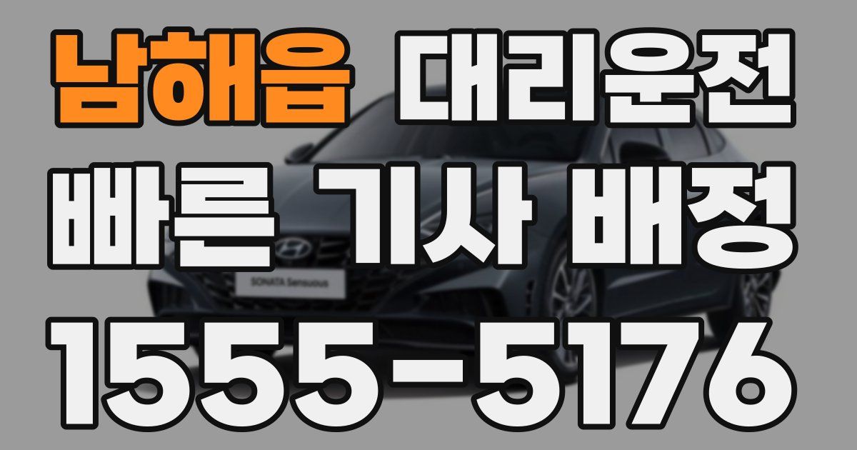 일일대리기사