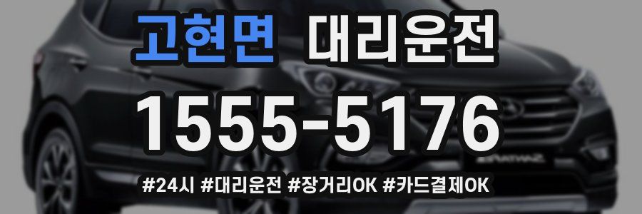 고현면 대리운전