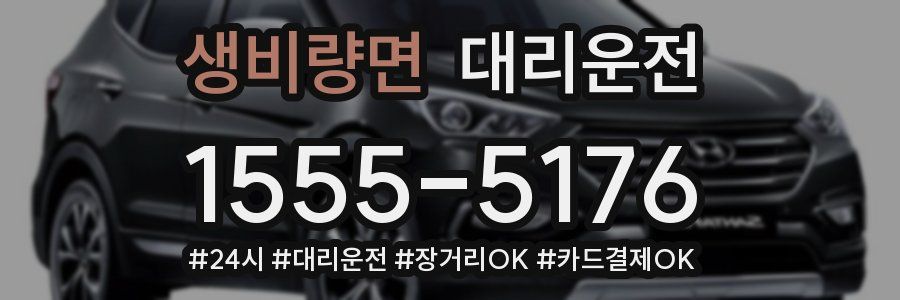 생비량면 대리운전