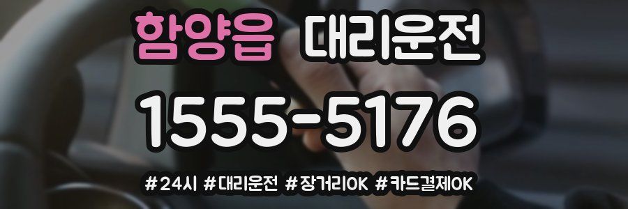 함양읍 대리운전