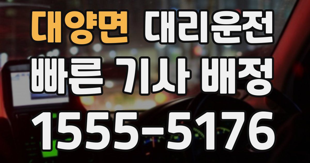 일일대리기사